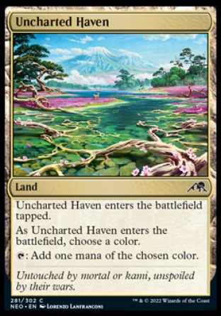 (281) Magic The Gathering Kamigawa: Neon Dynasty Single: Uncharted Haven  Common