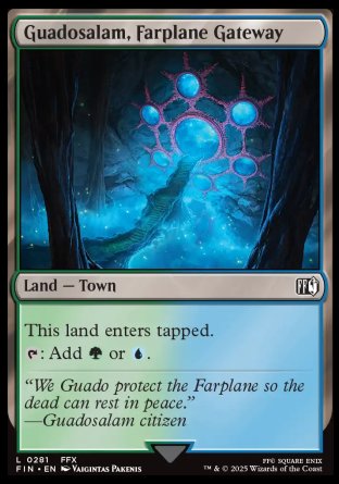 (281) Magic The Gathering Magic: The Gathering - FINAL FANTASY Single: Guadosalam, Farplane Gateway  Land
