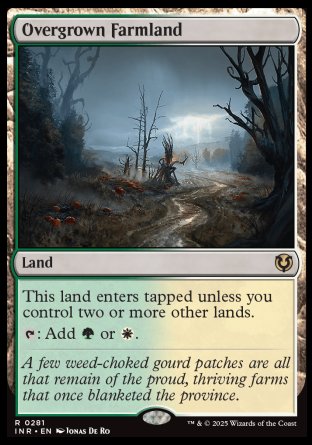 (281) Magic The Gathering Innistrad Remastered Single: Overgrown Farmland Holo Rare