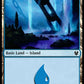 (281) Magic The Gathering Theros Beyond Death: Extras Single: Island (V.2) Holo Land