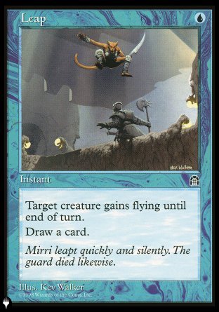 (035) Magic The Gathering The List Single: Leap  Common