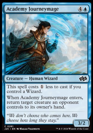 (281) Magic The Gathering Foundations Jumpstart Single: Academy Journeymage  Common