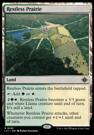 (281) Magic The Gathering The Lost Caverns of Ixalan Single: Restless Prairie Holo Rare