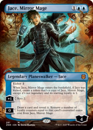 (281) Magic The Gathering Zendikar Rising: Extras Single: Jace, Mirror Mage  Mythic