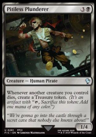 (281) Magic The Gathering Commander: Magic: The Gathering - FINAL FANTASY Single: Pitiless Plunderer  Uncommon