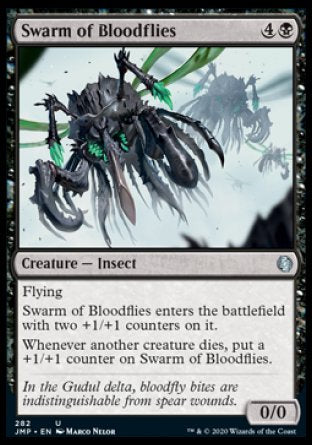 (282) Magic The Gathering Jumpstart Single: Swarm of Bloodflies  Uncommon