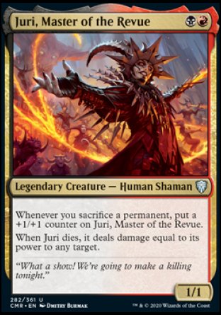 (282/361) Magic The Gathering Commander Legends Single: Juri, Master of the Revue  Uncommon