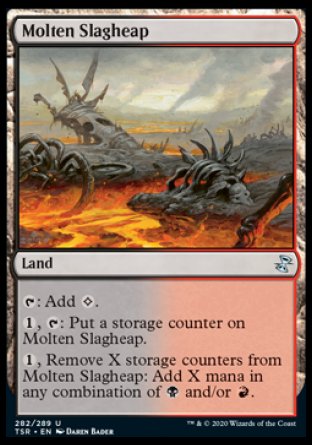 (282/289) Magic The Gathering Time Spiral Remastered Single: Molten Slagheap  Uncommon