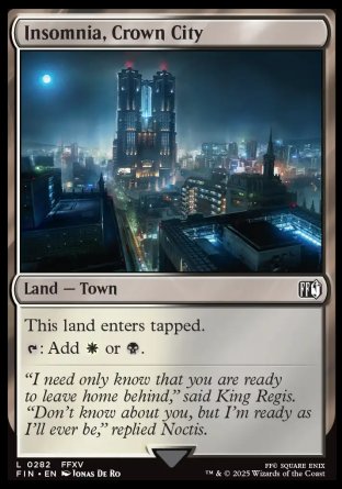 (282) Magic The Gathering Magic: The Gathering - FINAL FANTASY Single: Insomnia, Crown City  Land