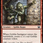 (282) Magic The Gathering Commander: March of the Machine Single: Goblin Instigator  Common