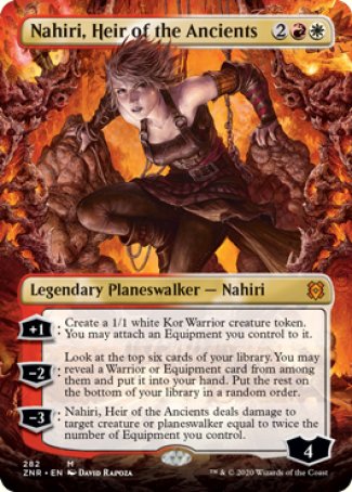 (282) Magic The Gathering Zendikar Rising: Extras Single: Nahiri, Heir of the Ancients Holo Mythic