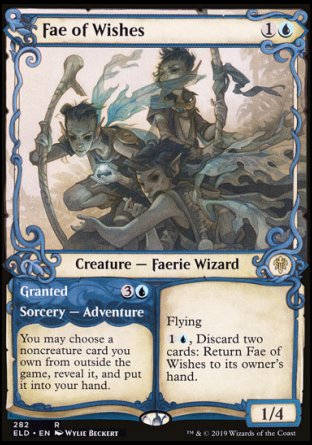 (282) Magic The Gathering Throne of Eldraine: Extras Single: Fae of Wishes // Granted  Rare