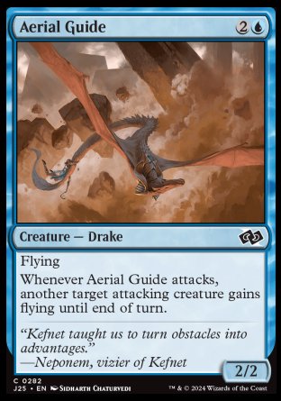 (282) Magic The Gathering Foundations Jumpstart Single: Aerial Guide  Common