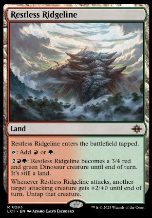 (283) Magic The Gathering The Lost Caverns of Ixalan Single: Restless Ridgeline  Rare
