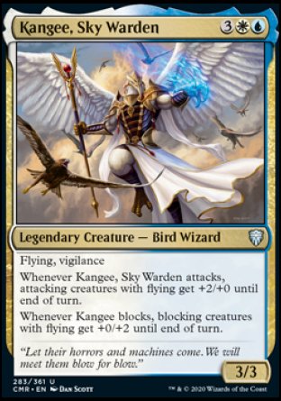 (283/361) Magic The Gathering Commander Legends Single: Kangee, Sky Warden  Uncommon