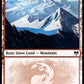 (283/285) Magic The Gathering Kaldheim Single: Snow-Covered Mountain (V.2) Holo Land