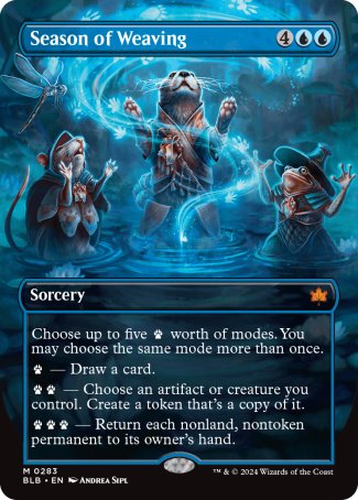(283) Magic The Gathering Bloomburrow: Extras Single: Season of Weaving Holo Mythic