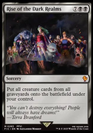 (283) Magic The Gathering Commander: Magic: The Gathering - FINAL FANTASY Single: Rise of the Dark Realms  Mythic