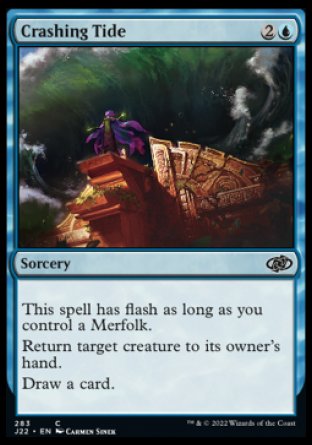 (283) Magic The Gathering Jumpstart 2022 Single: Crashing Tide  Common