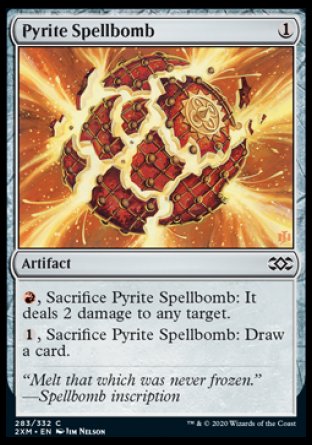 (283/332) Magic The Gathering Double Masters Single: Pyrite Spellbomb  Common