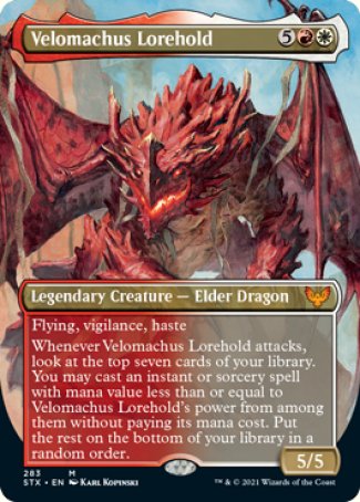 (283) Magic The Gathering Strixhaven: School of Mages: Extras Single: Velomachus Lorehold Holo Mythic