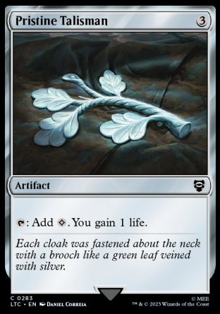 (283) Magic The Gathering Commander: The Lord of the Rings: Tales of Middle-earth Single: Pristine Talisman  Common