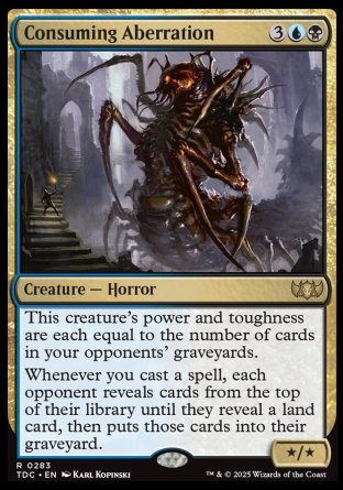 (283) Magic The Gathering Commander: Tarkir: Dragonstorm Single: Consuming Aberration  Rare