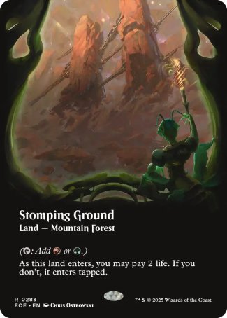 (283) Magic The Gathering Edge of Eternities: Extras Single: Stomping Ground (V.1)  Rare