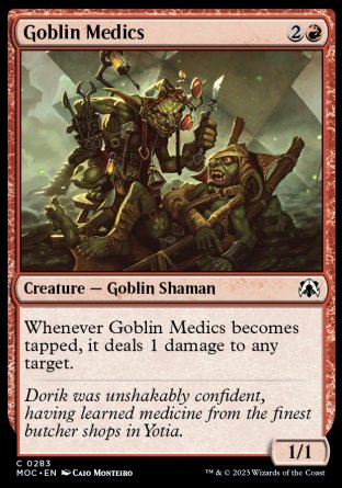 (283) Magic The Gathering Commander: March of the Machine Single: Goblin Medics  Common