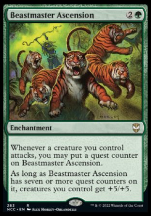 (283) Magic The Gathering Commander: Streets of New Capenna Single: Beastmaster Ascension  Rare