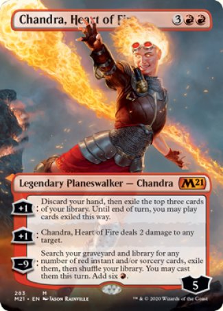 (283) Magic The Gathering Core 2021: Extras Single: Chandra, Heart of Fire (V.1) Holo Mythic