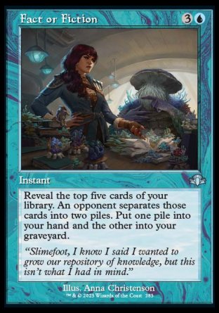 (283) Magic The Gathering Dominaria Remastered: Extras Single: Fact or Fiction Holo Uncommon