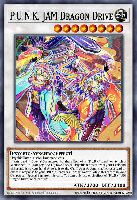 (078) YuGiOh TCG BLMM: Battles of Legend: Monster Mayhem Single: P.U.N.K. JAM Dragon Drive  Ultra Rare