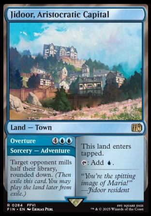 (284) Magic The Gathering Magic: The Gathering - FINAL FANTASY Single: Jidoor, Aristocratic Capital // Overture Holo Rare