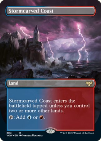 (284) Magic The Gathering Innistrad: Crimson Vow: Extras Single: Stormcarved Coast Holo Rare