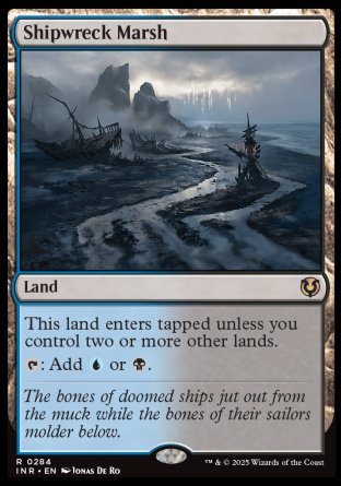 (284) Magic The Gathering Innistrad Remastered Single: Shipwreck Marsh  Rare
