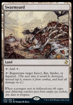 (284/289) Magic The Gathering Time Spiral Remastered Single: Swarmyard  Rare