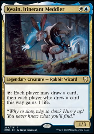 (284/361) Magic The Gathering Commander Legends Single: Kwain, Itinerant Meddler Holo Rare