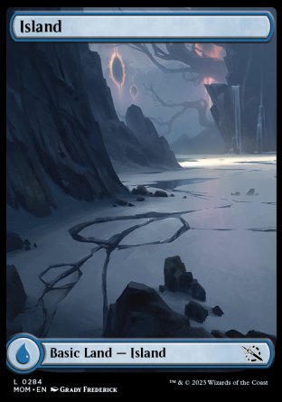 (284) Magic The Gathering March of the Machine Single: Island (V.2) Holo Land