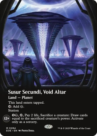 (284) Magic The Gathering Edge of Eternities: Extras Single: Susur Secundi, Void Altar (V.1) Holo Mythic