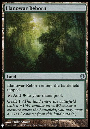 (292) Magic The Gathering The List Single: Llanowar Reborn  Uncommon