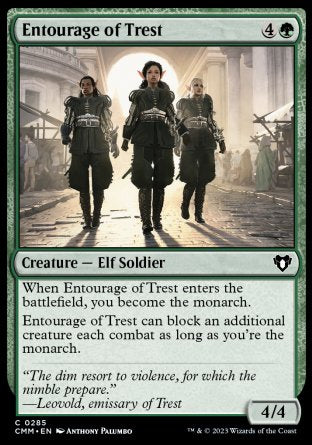 (285) Magic The Gathering Commander Masters Single: Entourage of Trest Holo Common