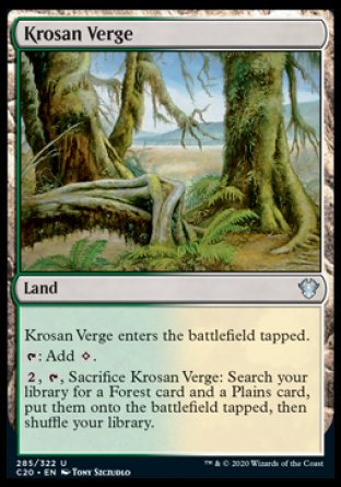 (285/322) Magic The Gathering Commander: Ikoria Single: Krosan Verge  Uncommon