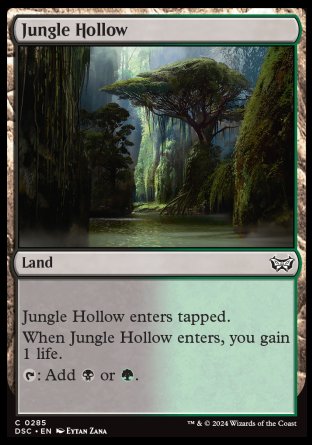 (285) Magic The Gathering Commander: Duskmourn: House of Horror Single: Jungle Hollow  Common