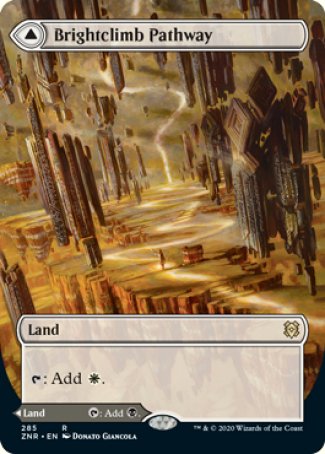 (285) Magic The Gathering Zendikar Rising: Extras Single: Brightclimb Pathway // Grimclimb Pathway Holo Rare