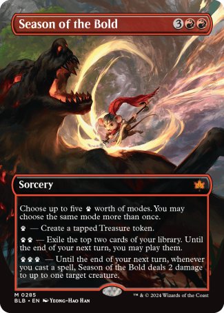 (285) Magic The Gathering Bloomburrow: Extras Single: Season of the Bold  Mythic