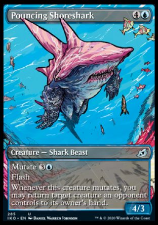 (285) Magic The Gathering Ikoria: Lair of Behemoths: Extras Single: Pouncing Shoreshark Holo Uncommon