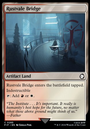 (285) Magic The Gathering Universes Beyond: Fallout Single: Rustvale Bridge  Common