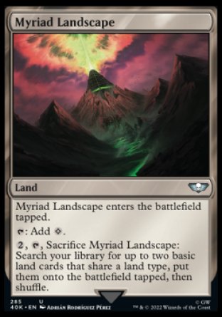 (285) Magic The Gathering Universes Beyond: Warhammer 40000 Single: Myriad Landscape  Uncommon