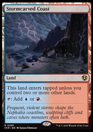 (285) Magic The Gathering Innistrad Remastered Single: Stormcarved Coast Holo Rare